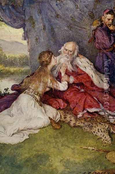 King Lear Oil Painting - John Henry Frederick Bacon