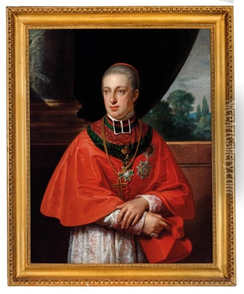 Kardinal Erzherzog Rudolf Oil Painting - Johann Baptist Lampi the Elder
