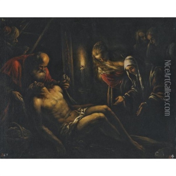 The Lamentation Oil Painting - Francesco Bassano the Younger