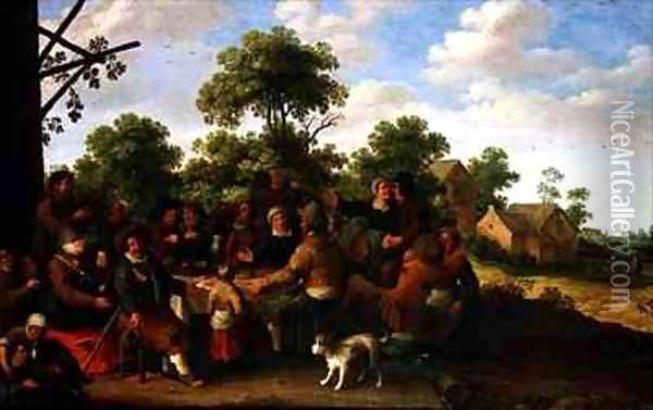 Village Feast Oil Painting - Joost Cornelisz. Droochsloot