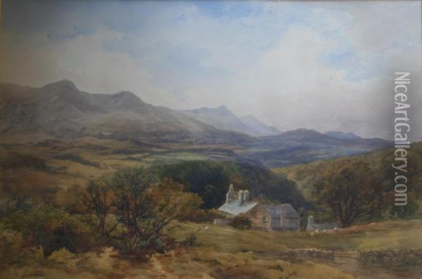 North Wales Signed Oil Painting - Charles T. Cox