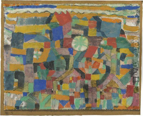 Freundlicher Ort (friendly Place) Oil Painting - Paul Klee