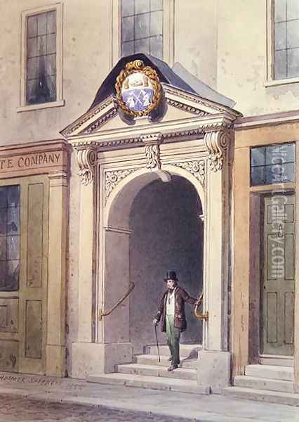 The Entrance to Butchers Hall, 1855 Oil Painting - Thomas Hosmer Shepherd