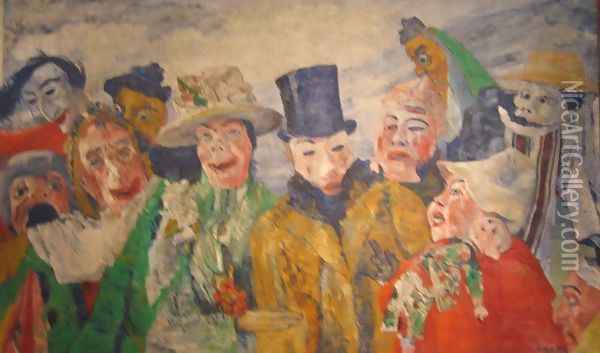 The Intrigue Oil Painting - James Ensor