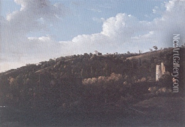 Paysage A La Riviere Oil Painting - Emile Bidault