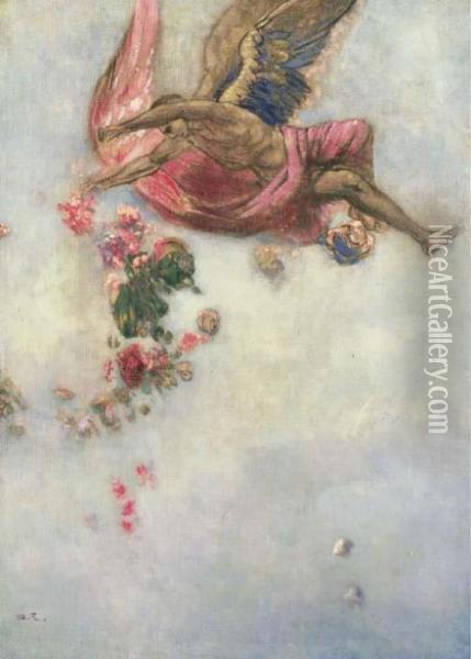 La Chute D'icare Oil Painting - Odilon Redon