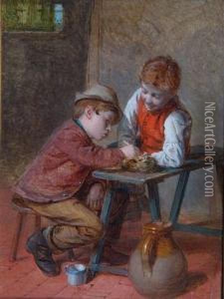 A Close Pair Oil Painting - William Hemsley