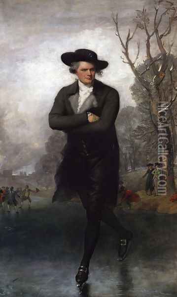 The Skater (Portrait of William Grant) 1782 Oil Painting - Gilbert Stuart