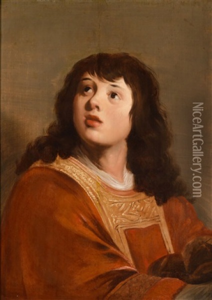 Ein Junger Mann In Liturgischem Gewand (der Heilige Stephanus?) Oil Painting - Jacob Adriaensz de Backer