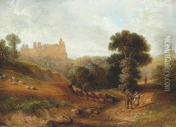 St Donat's Castle, Glamorganshire Oil Painting - Thomas Gainsborough