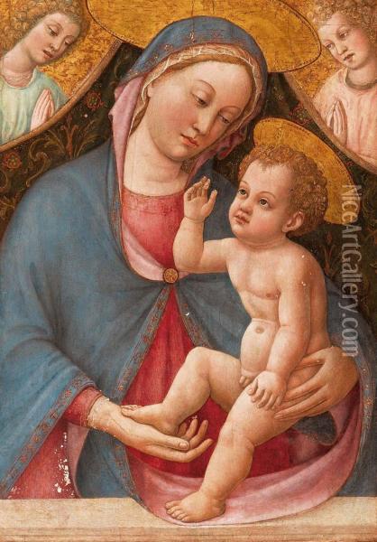 Madonna Col Bambino Oil Painting - Domenico Di Michelino