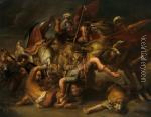 La Caccia Al Leone Oil Painting - Peter Paul Rubens