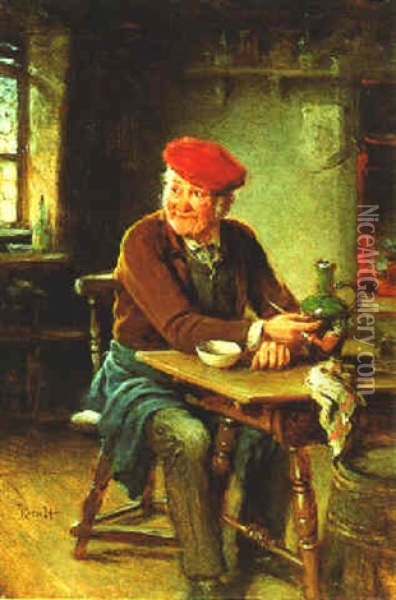 In Der Dorfschenke Oil Painting - Hermann Kern