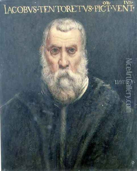 Portrait of Jacopo Tintoretto after Tintoretto Oil Painting - Sir Edward John Poynter