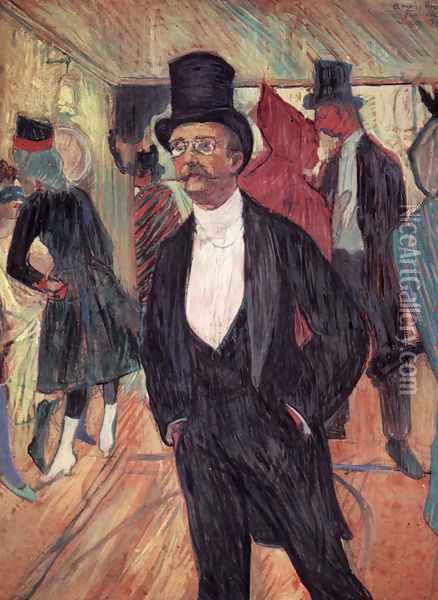 Portrait of Mr Fourcade Oil Painting - Henri De Toulouse-Lautrec