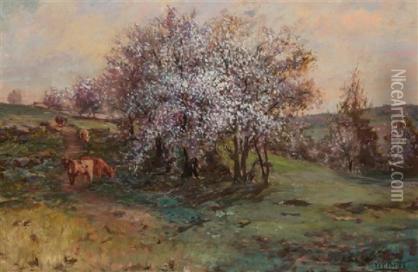 Autumn Pasture Oil Painting - William Preston Phelps