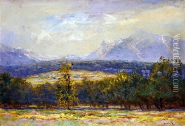Autumn Landscape Of Tatra Oil Painting - Laszlo Mednyanszky
