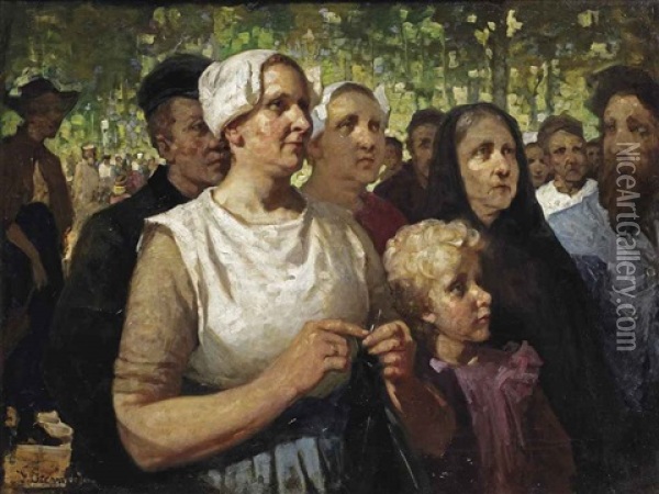 The Fair In Laren Oil Painting - Jacobus Frederik Sterre De Jong