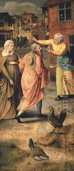 Hospitality refused to the Virgin and St Joseph 1558 Oil Painting - Jan Massys