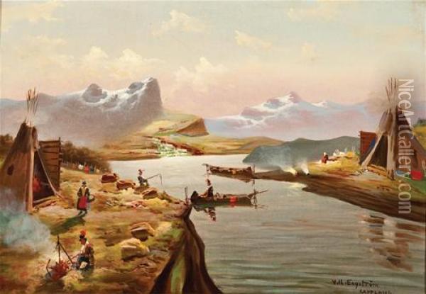 Lappland Oil Painting - Vilhelm Engstrom