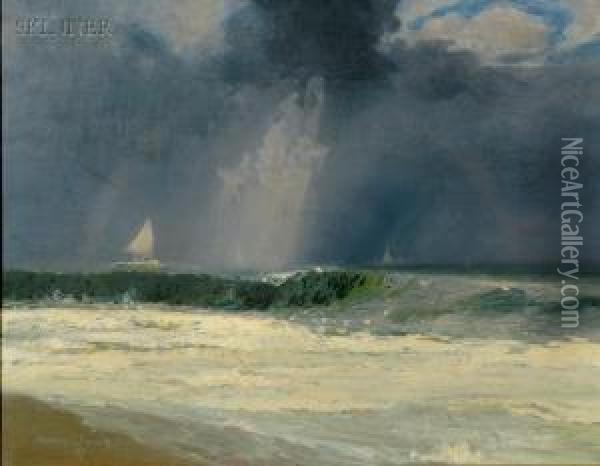 Seascape Oil Painting - Clarence E. Braley