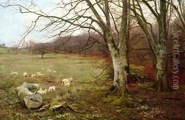 Gentle Spring, 1889 Oil Painting - Edward Wilkins Waite