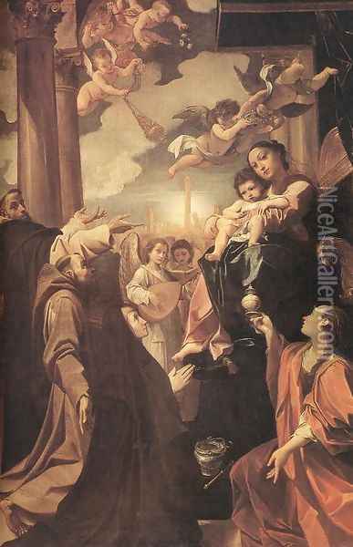 Bargellini Madonna 1588 Oil Painting - Lodovico Carracci