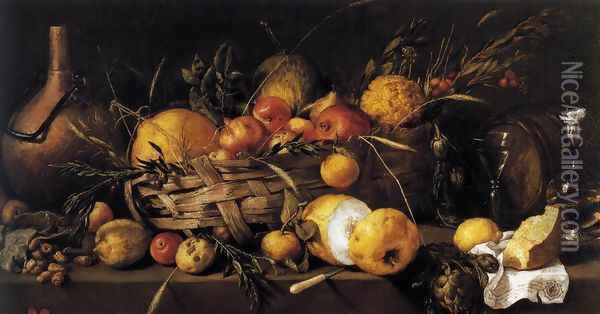Still-Life with Fruit 1650 Oil Painting - Antonio de Pereda