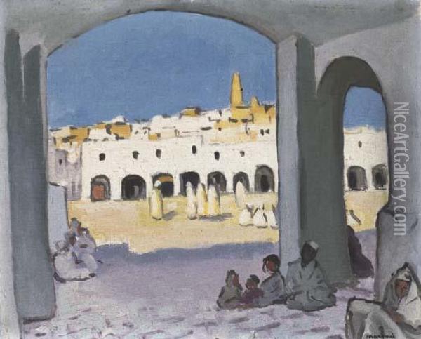 Ghardaia, Les Arcades Oil Painting - Albert Marquet