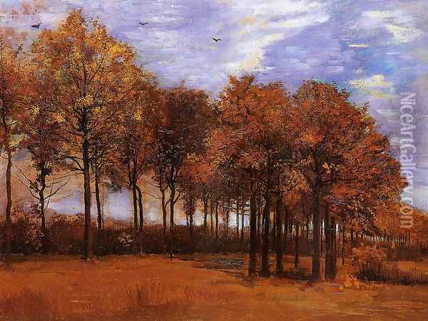 Autumn Landscape Oil Painting - Vincent Van Gogh