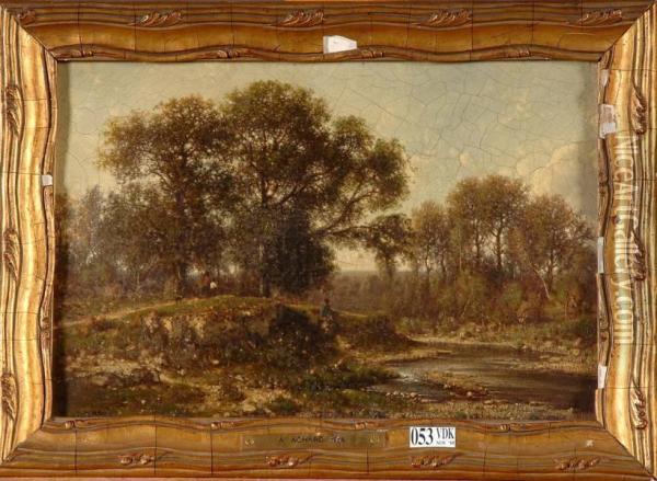 Paysage Oil Painting - Jean Alexis Achard