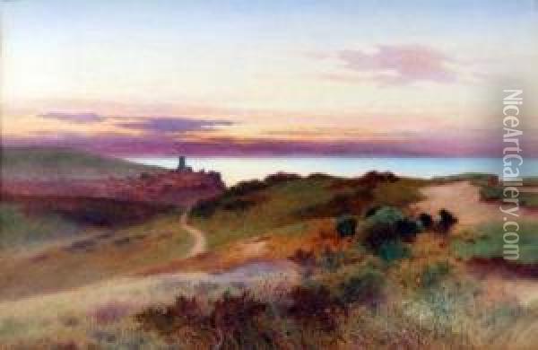 View Of Cromer Oil Painting - Leopold Rivers