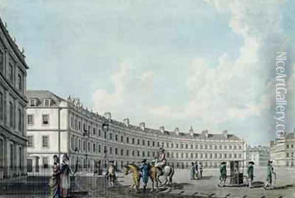 The Circus Bath 1784 Oil Painting - Thomas Malton, Jnr.