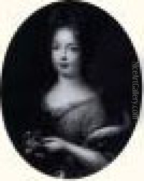 Portrait De Marie Adelaide De Savoie, Duchesse De Bourgogne Oil Painting - Pietro Da Cortona (Barrettini)