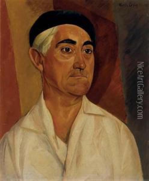 Portrait Of A Man Oil Painting - Dmitrievich Grigor'Ev Boris