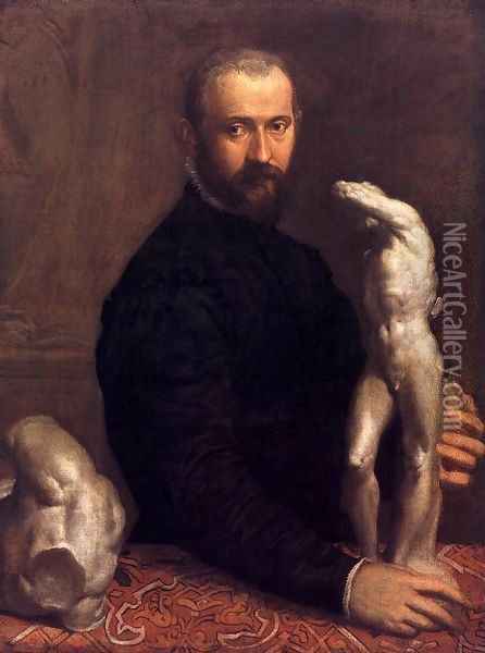 Portrait of Alessandro Vittoria Oil Painting - Paolo Veronese (Caliari)