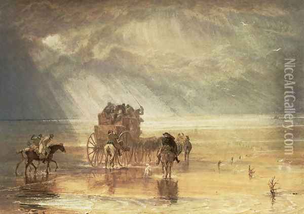 Lancaster Sands 2 Oil Painting - Joseph Mallord William Turner