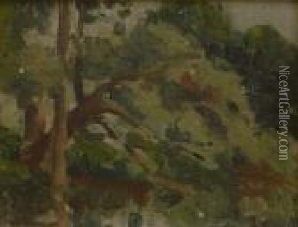 Etude D'arbres Oil Painting - Maximilien Luce