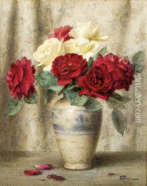 Les Roses Oil Painting - Ernest Filliard