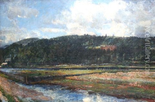 Near Grange Oil Painting - John William Buxton Knight