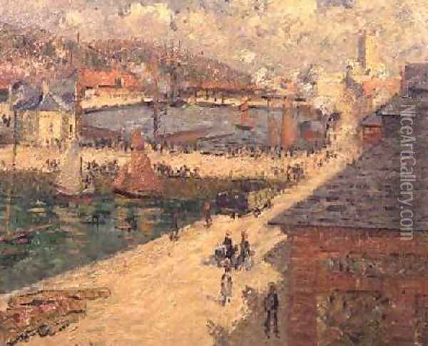 The Port of Fecamp 1924 Oil Painting - Gustave Loiseau