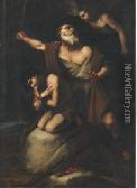 The Sacrifice Of Isaac Oil Painting - Luca Giordano