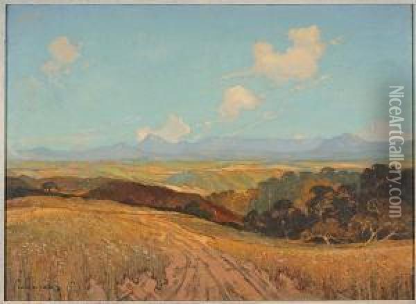 Western Cape Landscape, Possibly Near Riviersonderend Oil Painting - William Mitcheson Timlin