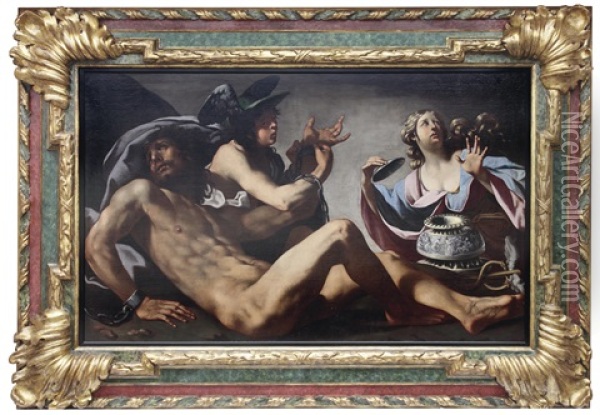 Der Gefesselte Prometheus; Prometeo Incatenato Oil Painting - Luca Ferrari