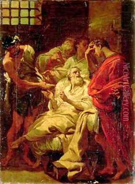 The Death of Socrates Oil Painting - Gaetano Gandolfi