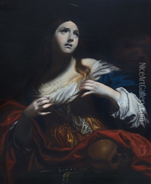 Maddalena Oil Painting - Simone Pignoni