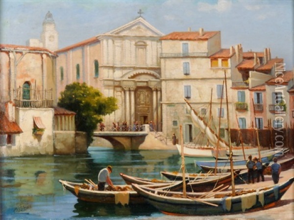 Venezianische Ansicht Oil Painting - Calcedonia Reina
