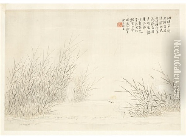 Four Seasons (4 Works) Oil Painting -  Liu Bin
