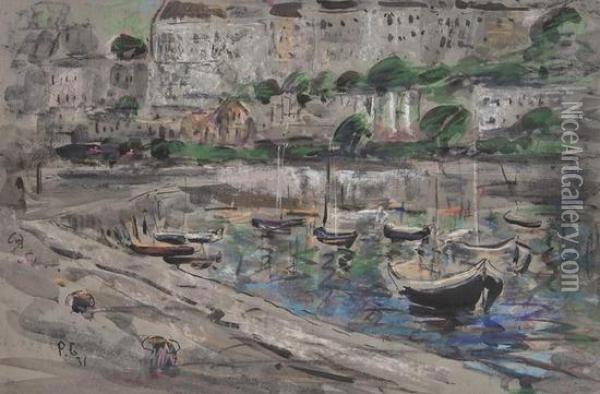 Torquay Harbour Oil Painting - Harry Phelan Gibb