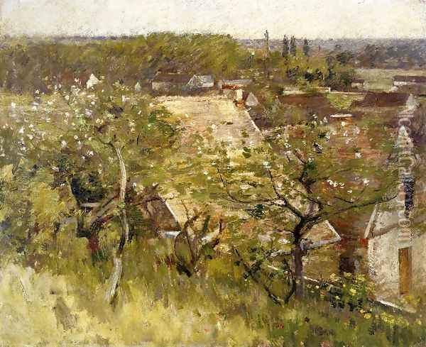 In the Orchard I Oil Painting - Theodore Robinson